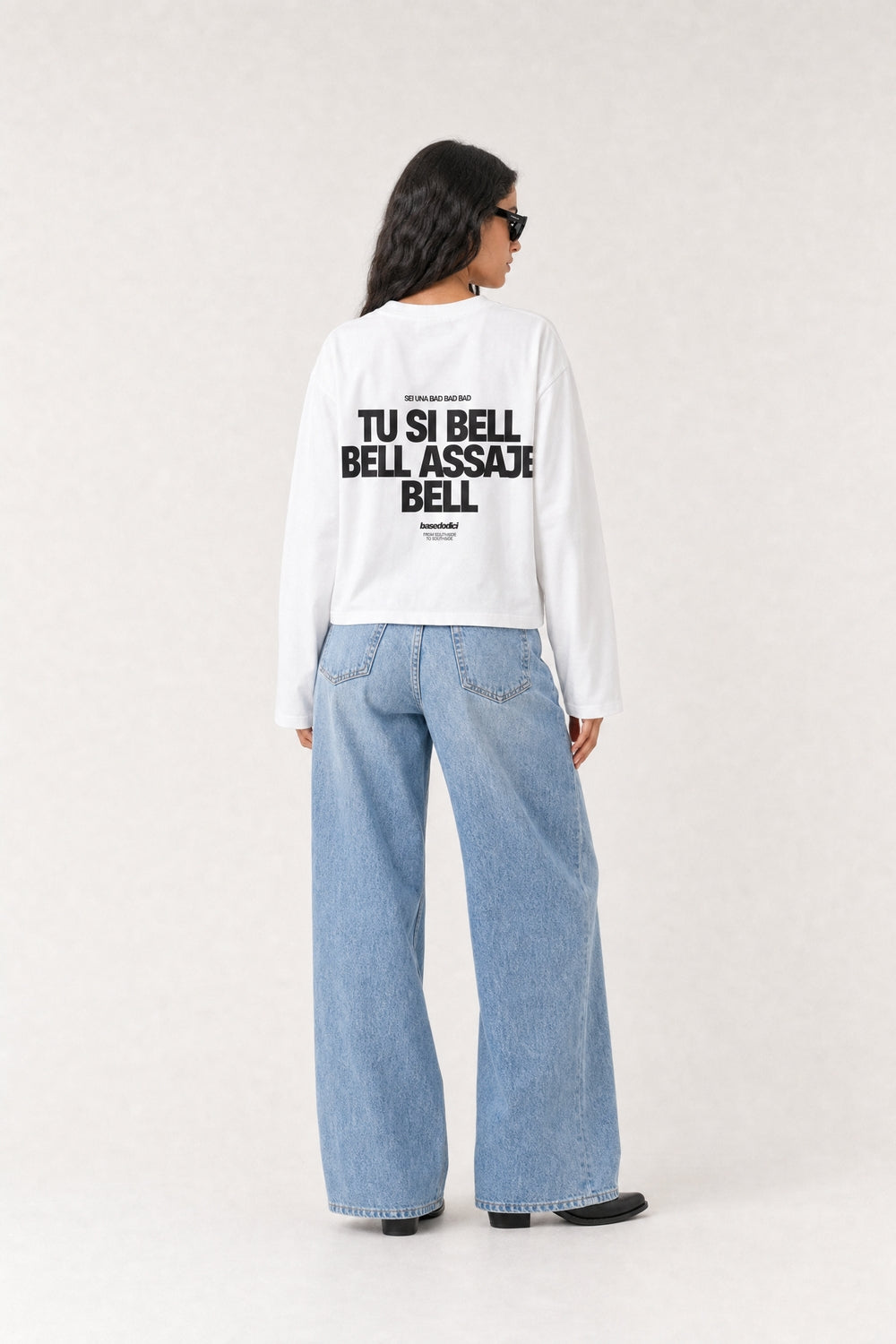 Longsleeve "VIRAL EDIT" TU SI BELL BELL White/Black