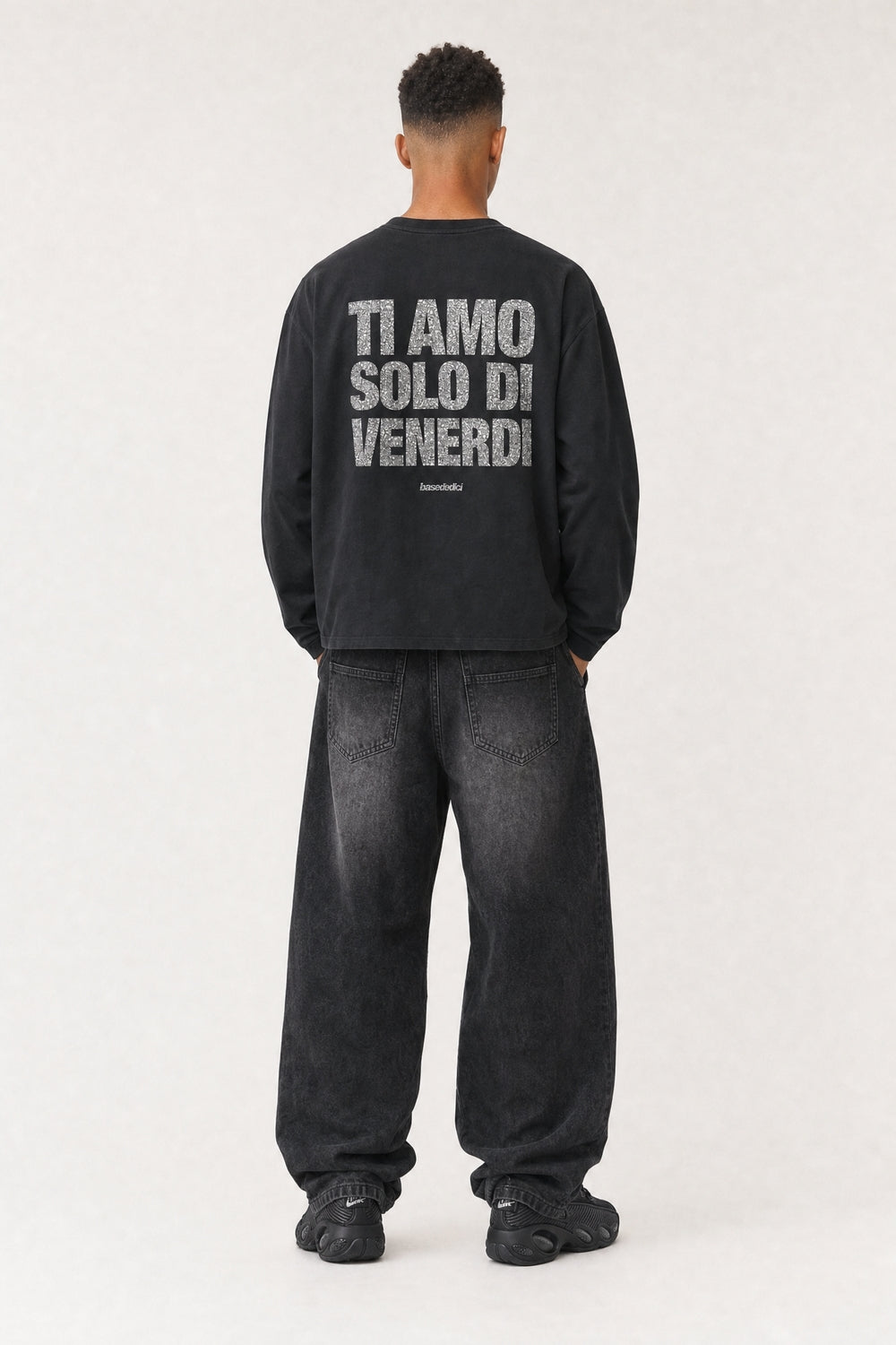 Longsleeve "VIRAL EDIT" TiAmoVenerdì Black/Glitter