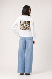 Longsleeve "VIRAL EDIT" TiAmoVenerdì White/Animalier