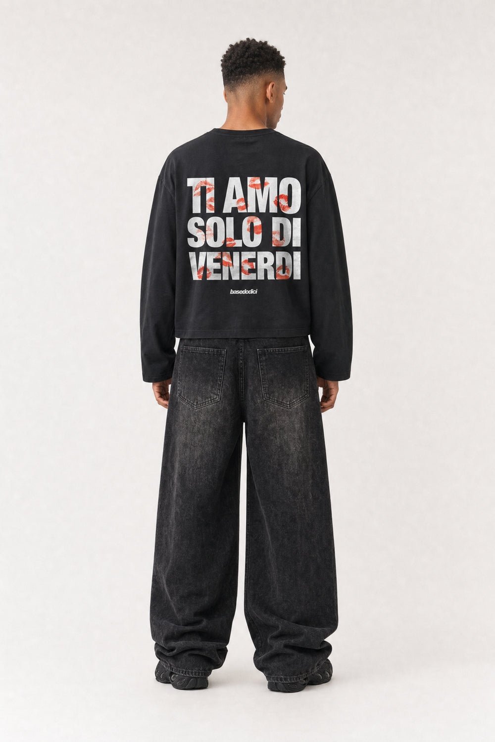 Longsleeve "VIRAL EDIT" TiAmoVenerdì Black/Kiss