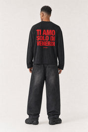 Longsleeve "VIRAL EDIT" TiAmoVenerdì Black/Red