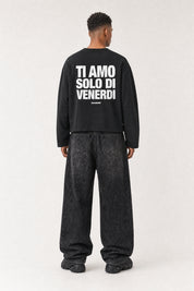 Longsleeve "VIRAL EDIT" TiAmoVenerdì Black/White