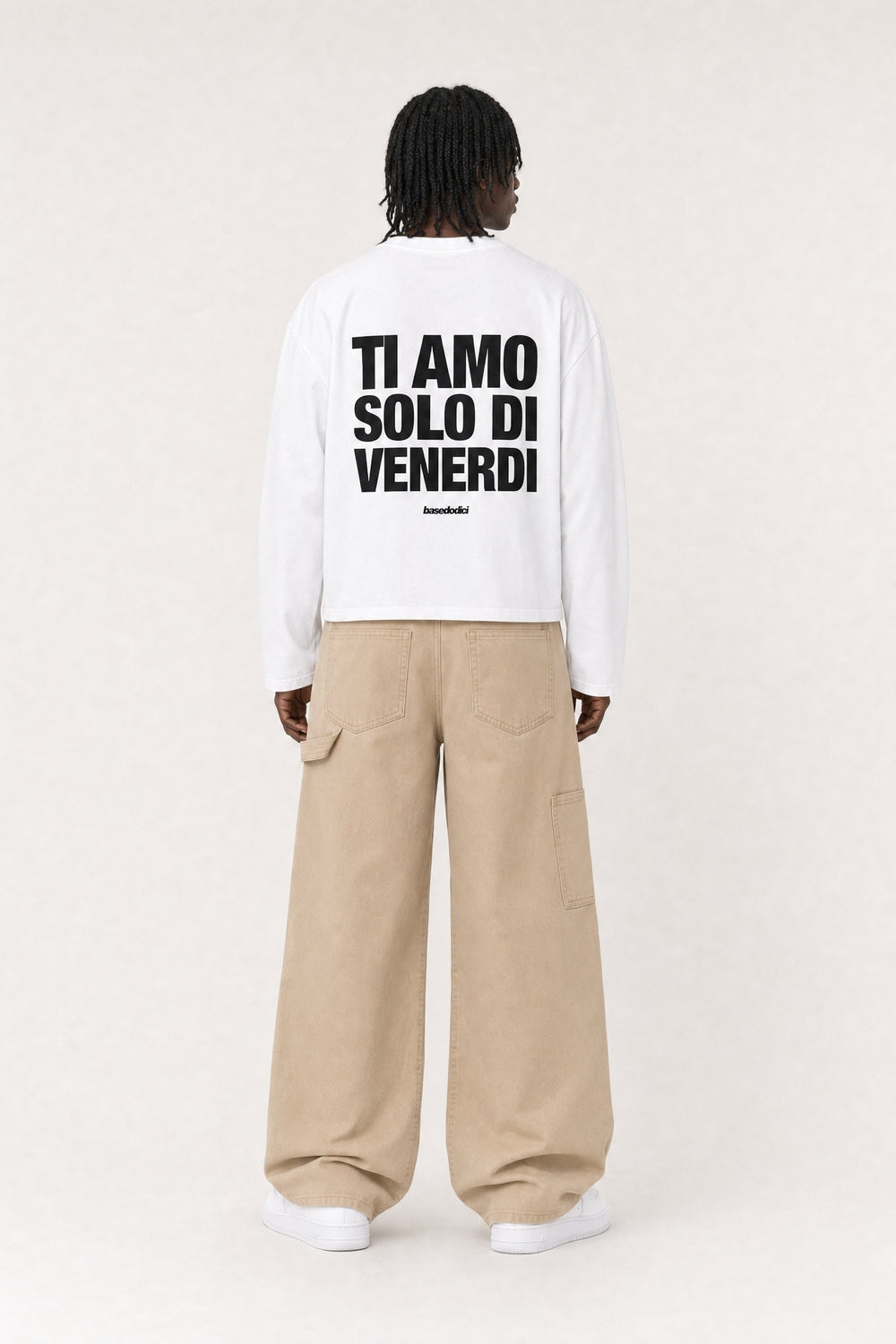 Longsleeve "VIRAL EDIT" TiAmoVenerdì White/Black