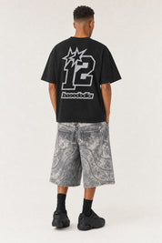 T-Shirt "4PLAYERS" BackLogo 12 Black/Glitter