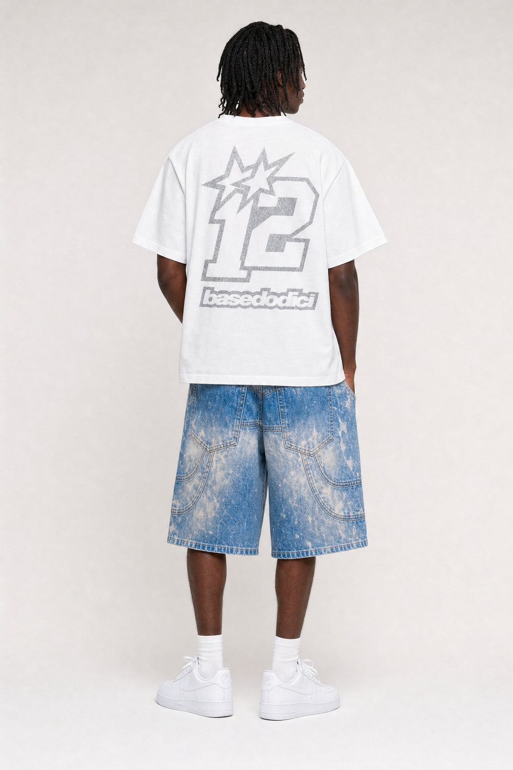 T-Shirt "4PLAYERS" BackLogo 12 White/Glitter