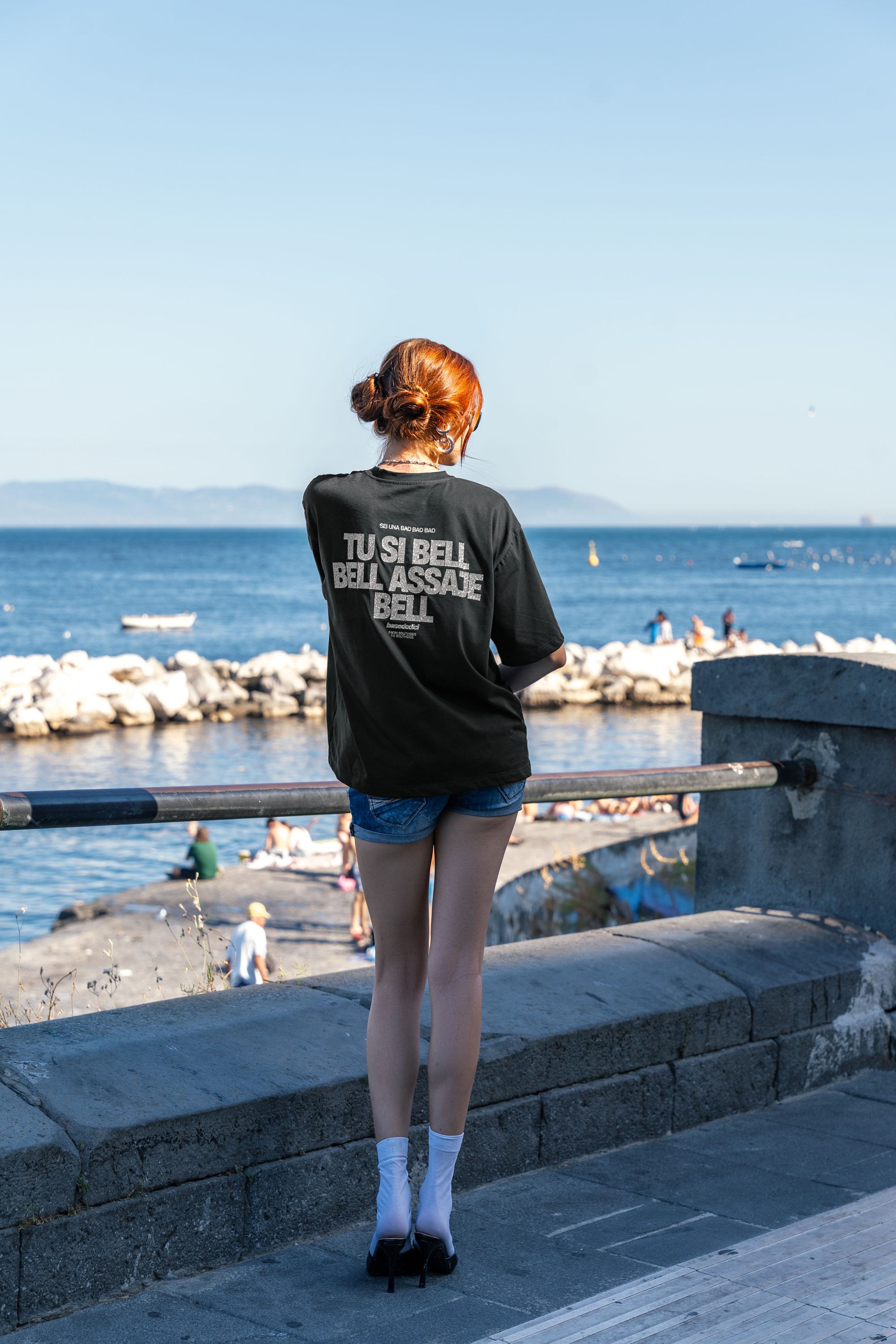 T-Shirt "AMMO COUTURE" TU SI BELL BELL Black/Glitter