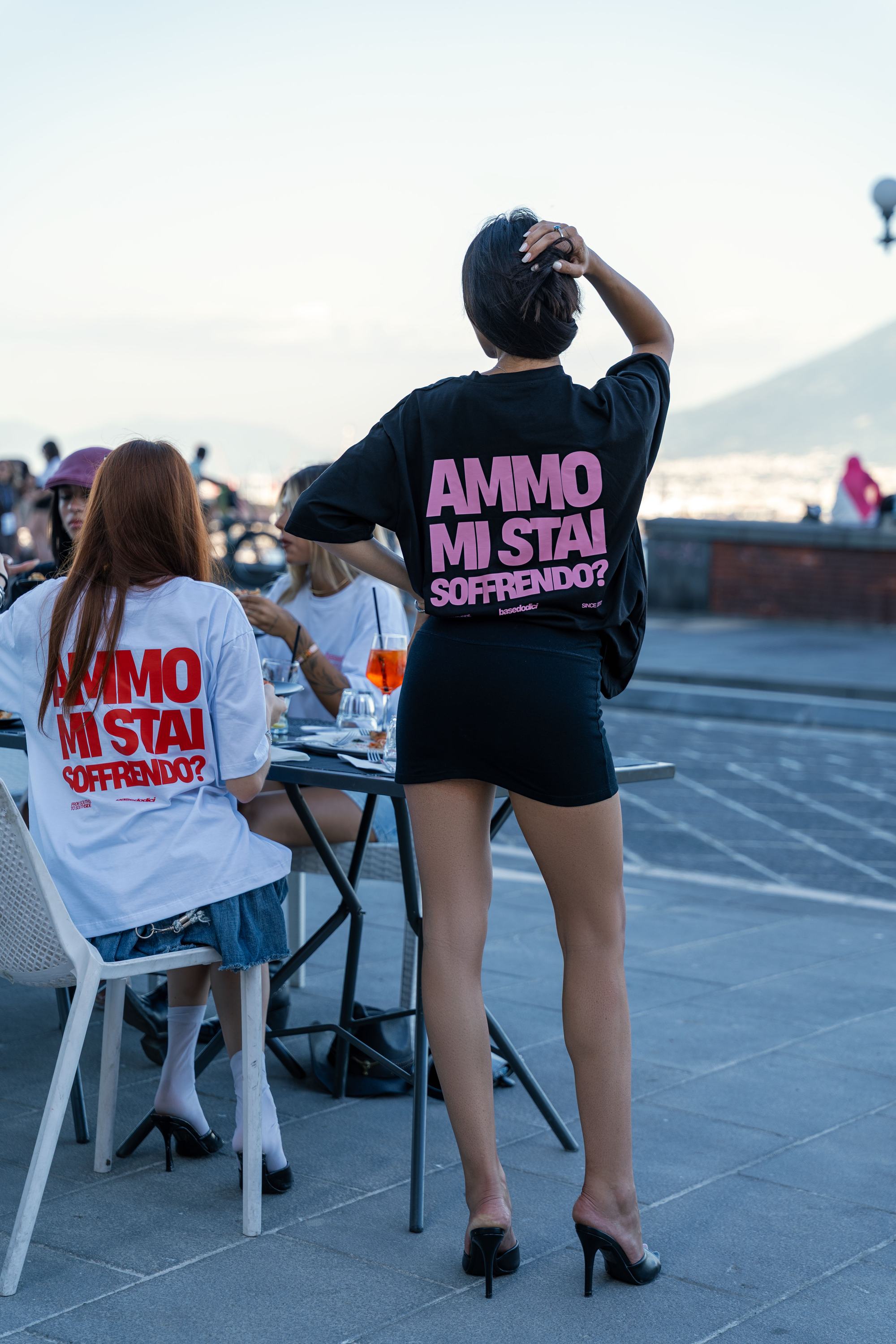 T-Shirt "AMMO COUTURE" MiStaiSoffrendo Black/Pink