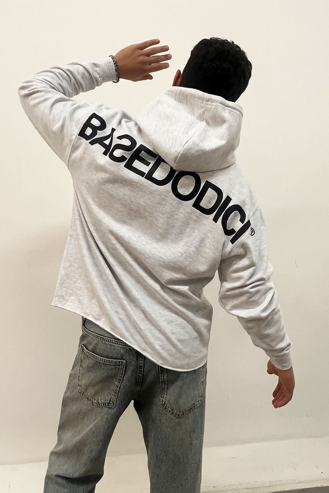 Hoodie "BF" Dove Grey