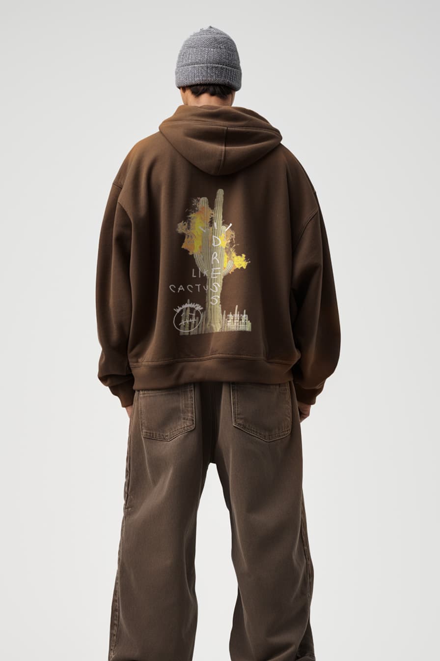 Hoodie "DLT-3.0" CJack Brown