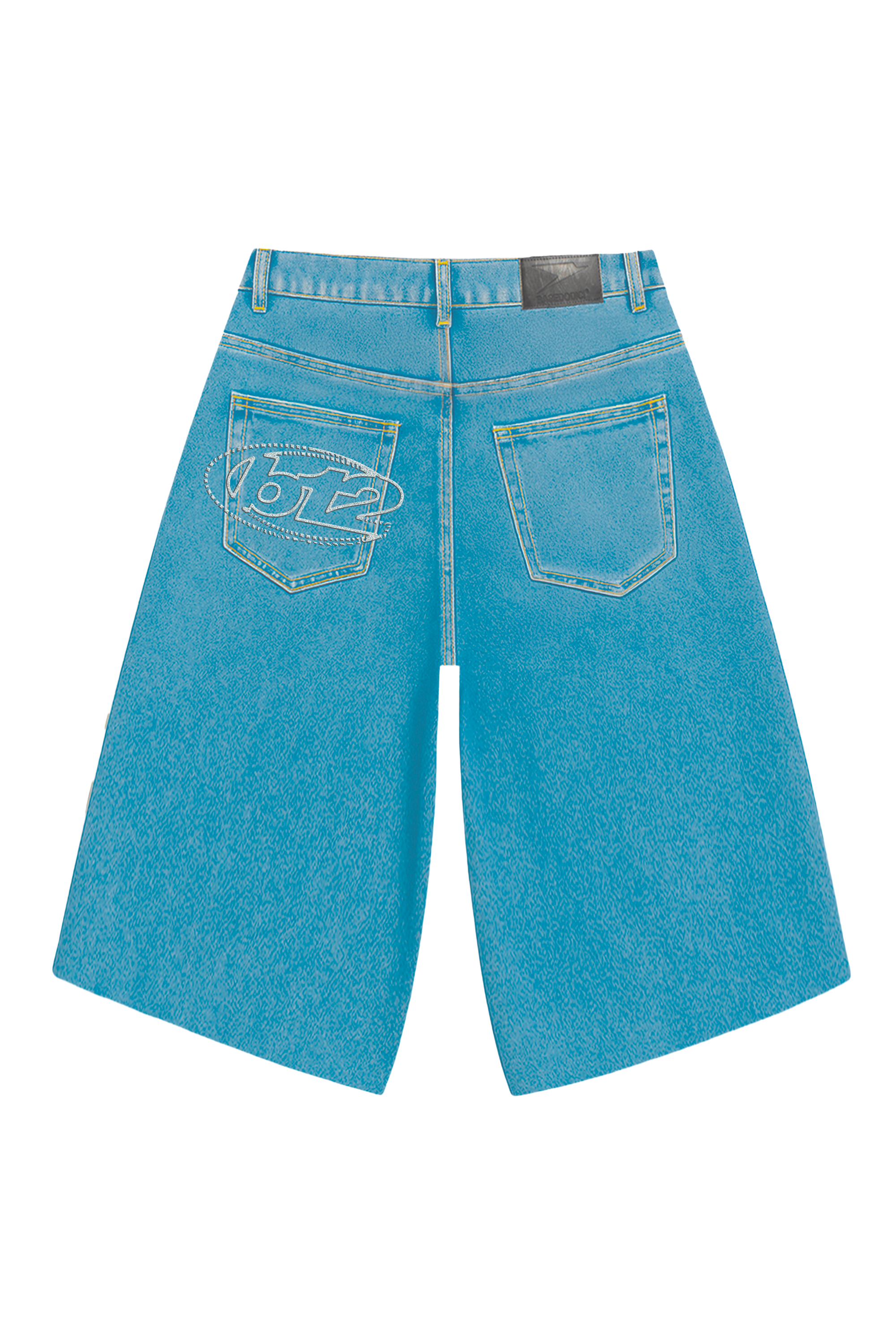 Jorts “LIVE FAST” B12 Light Blue