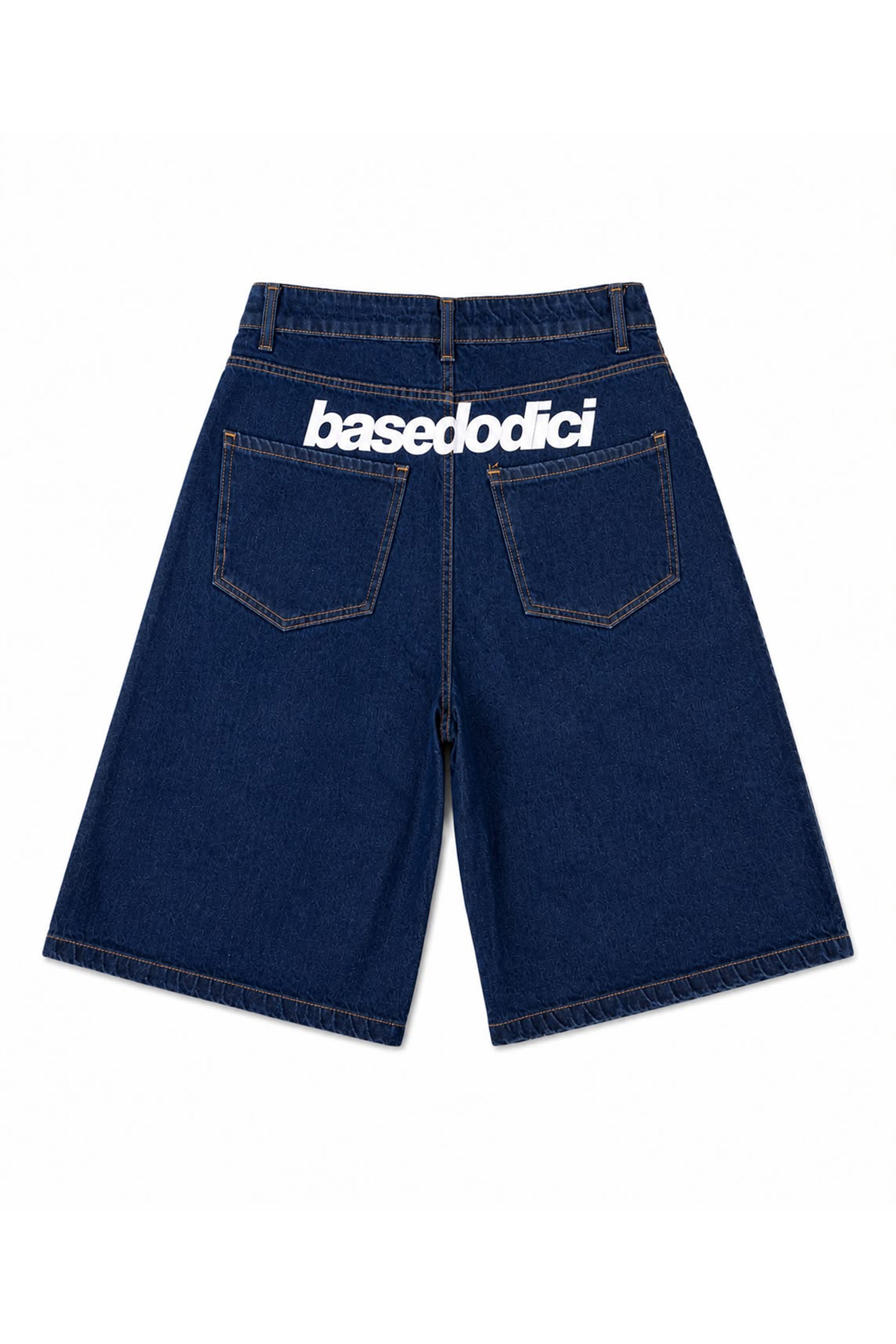 Jorts “CRUEL SEASON” Back Logo Denim Raw 