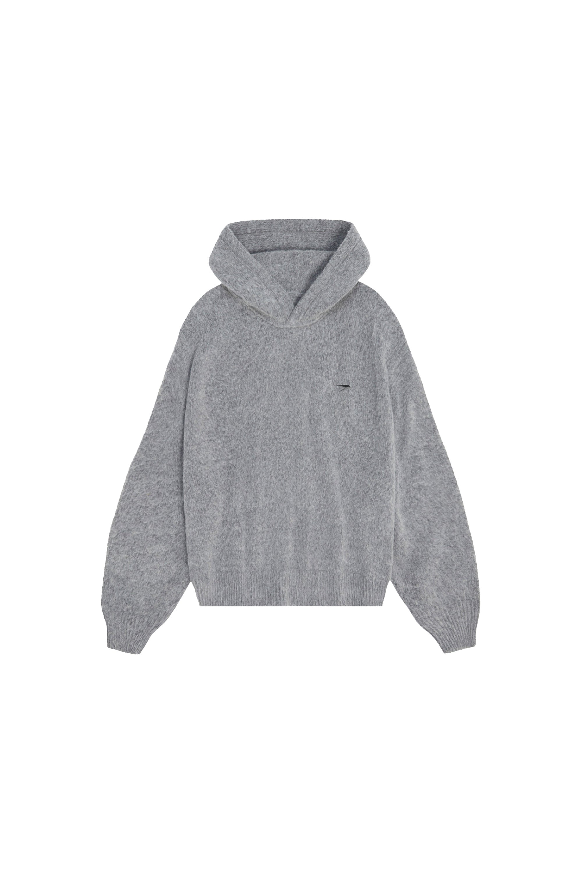 Knit Hoodie “DYSTOPIA” Grey