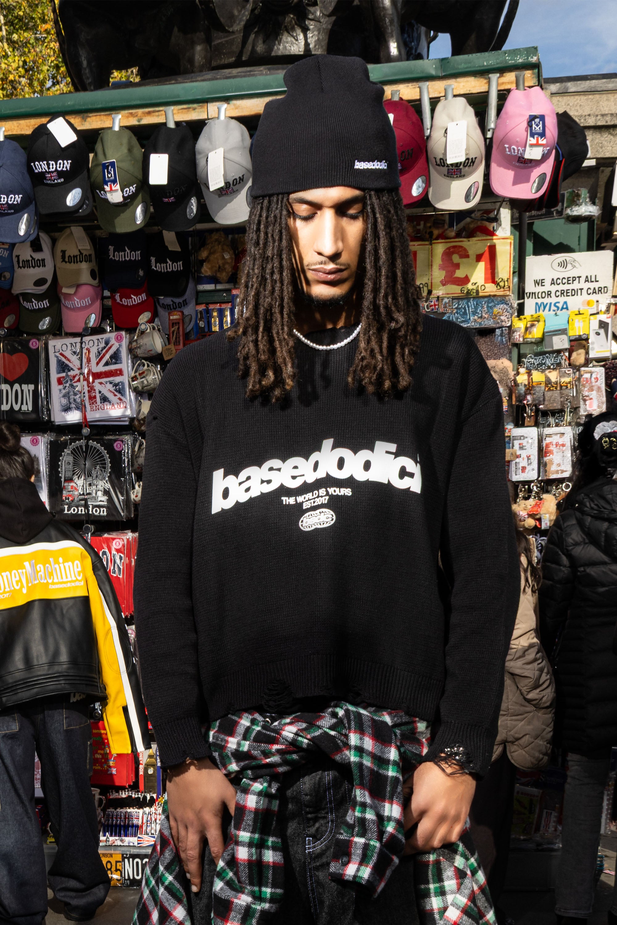 "RUDEBOY LDN" Knitwear Front Logo Black