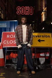 "RUDEBOY LDN" Knitwear Shoulder Logo Cream