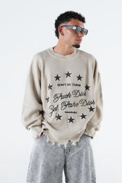 Knitwear "THE NOISE" FakeD**r Sand/Black