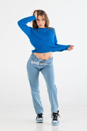 Mohair Sweater “DYSTOPIA” Blue