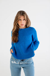 Mohair Sweater “DYSTOPIA” Blue