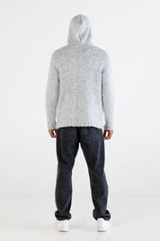 Knit Hoodie “DYSTOPIA” Grey