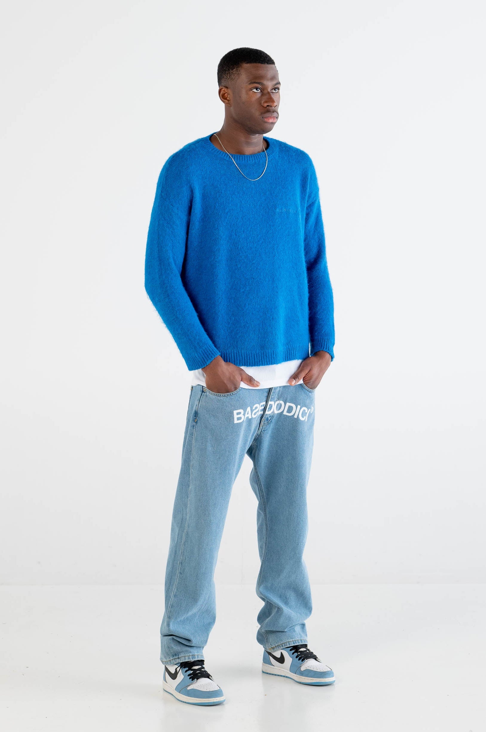 Mohair Sweater “DYSTOPIA” Blue