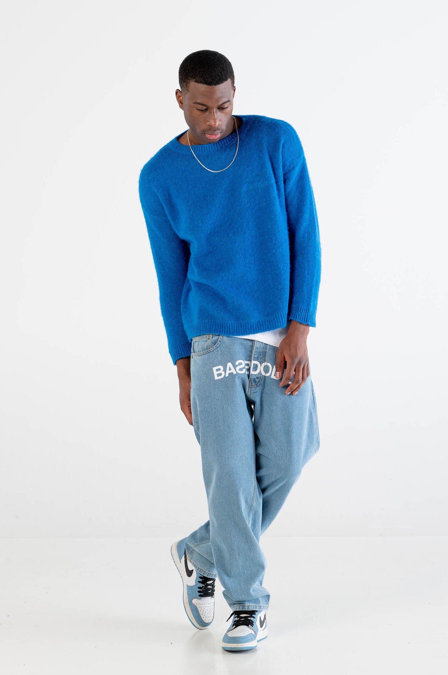 Mohair Sweater “DYSTOPIA” Blue