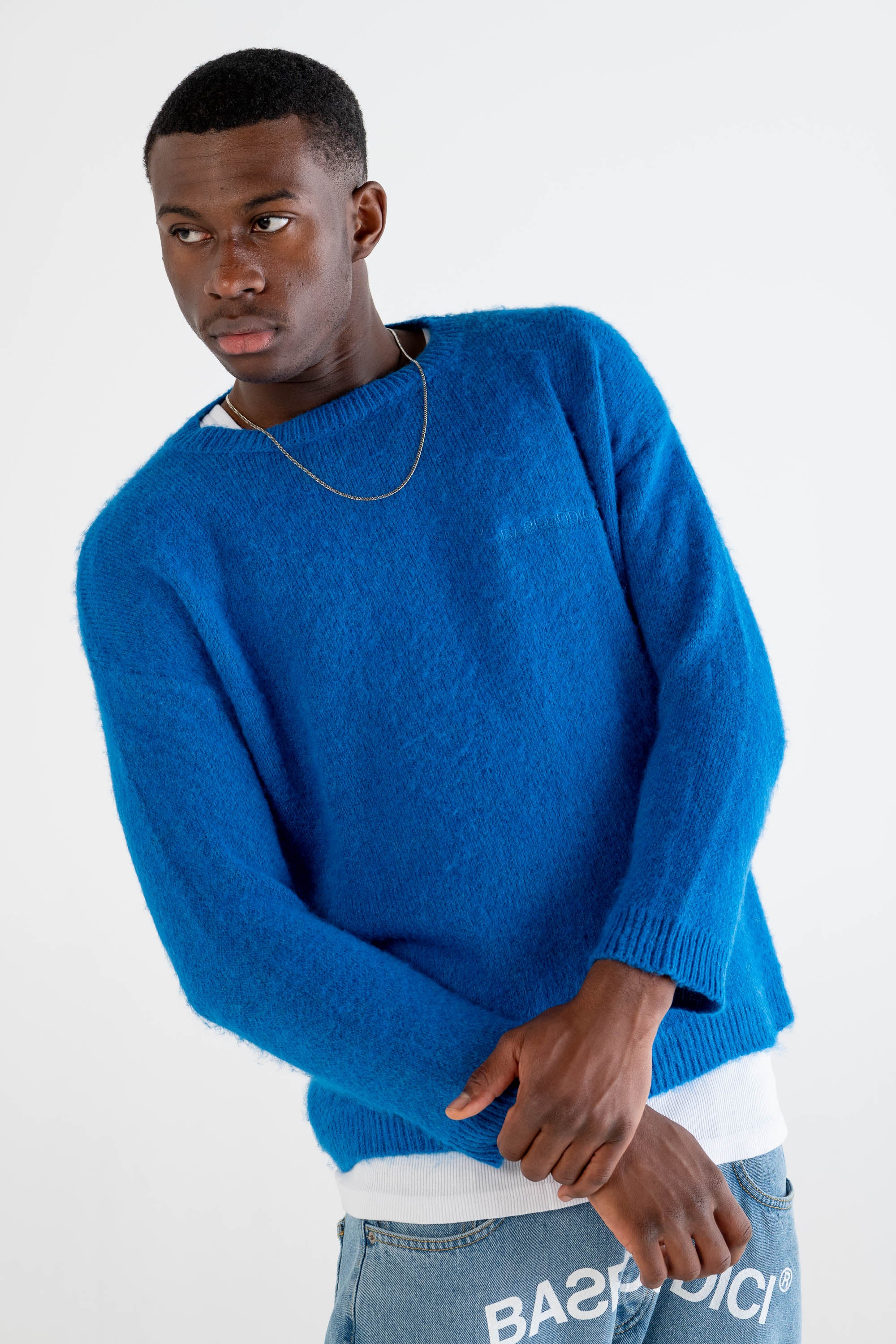 Mohair Sweater “DYSTOPIA” Blue