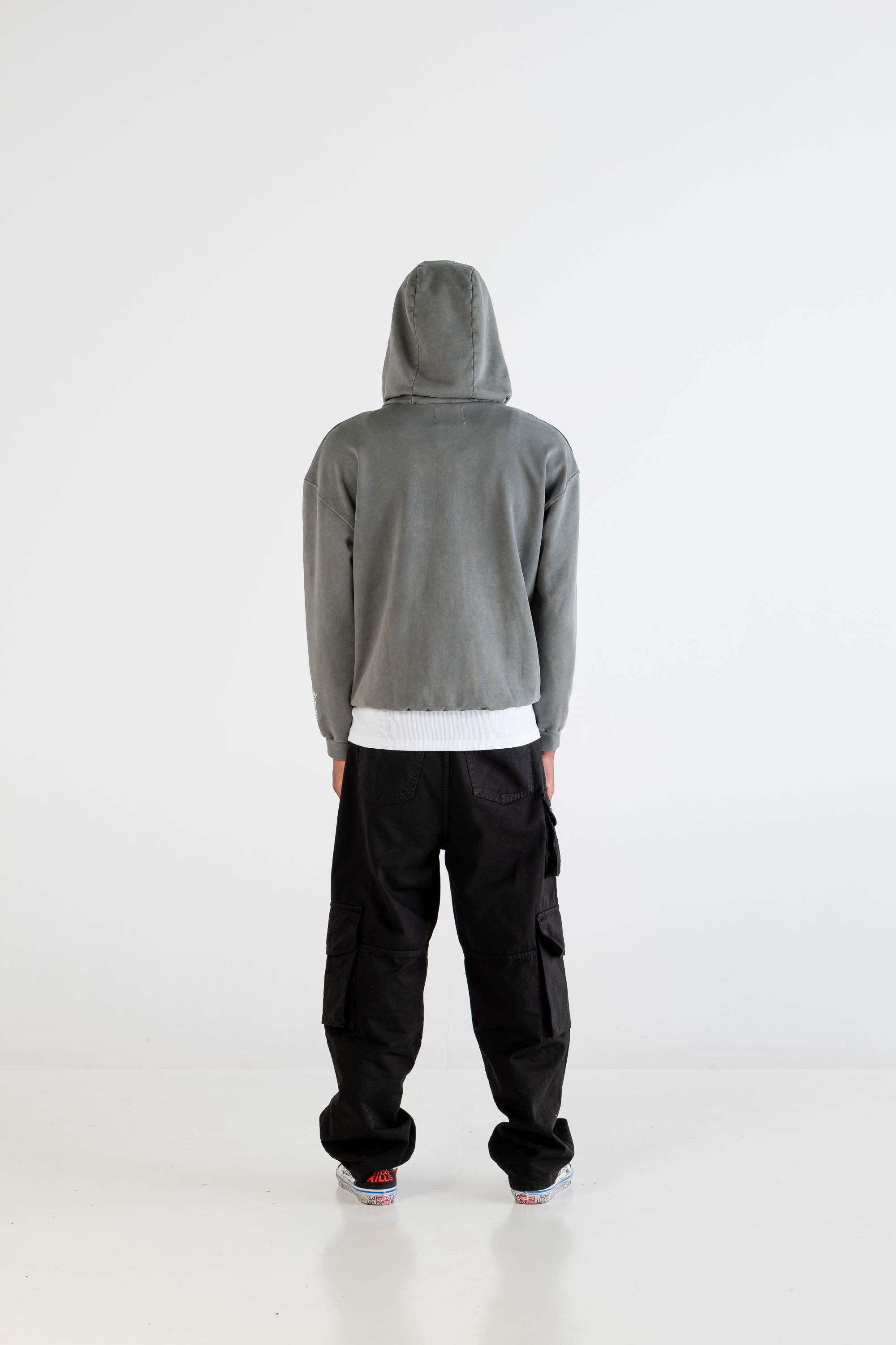 Hoodie Boxy “DYSTOPIA” 012 Stone Washed