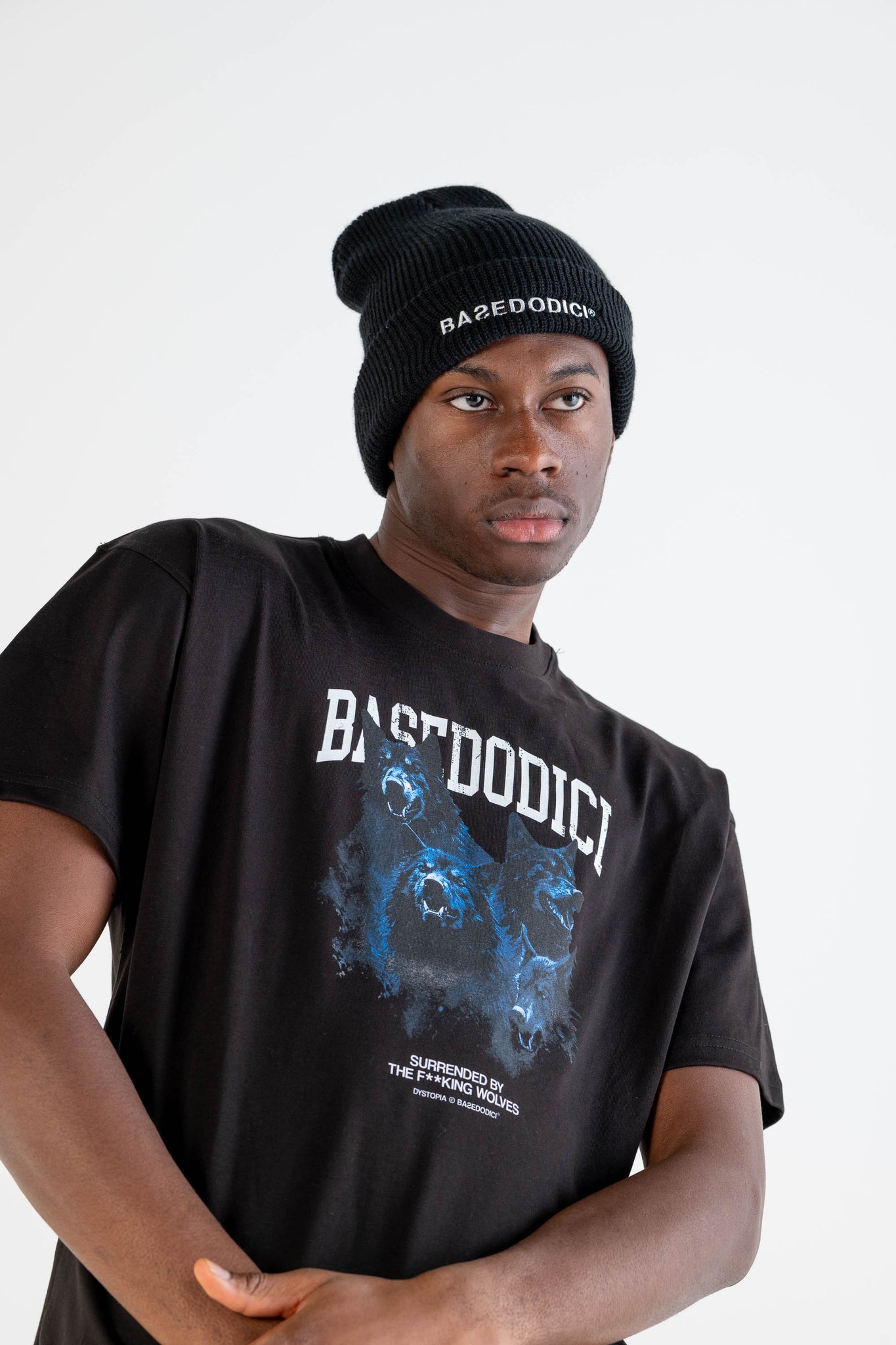 “DYSTOPIA” Wolves Black T-Shirt