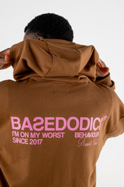 Hoodie Boxy “RESORT” Triple Logo Brown