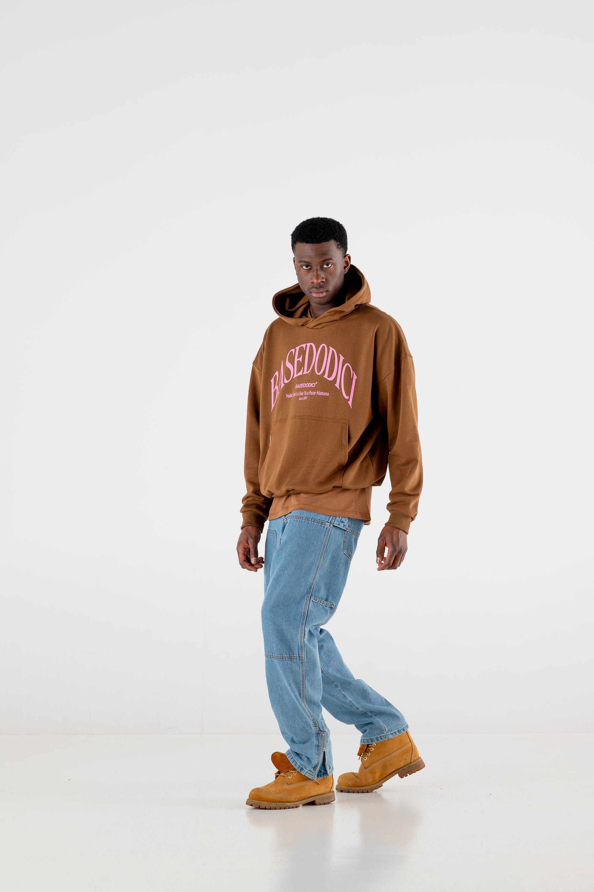 Hoodie Boxy “RESORT” Dove Brown