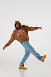 Hoodie Boxy “RESORT” Dove Brown