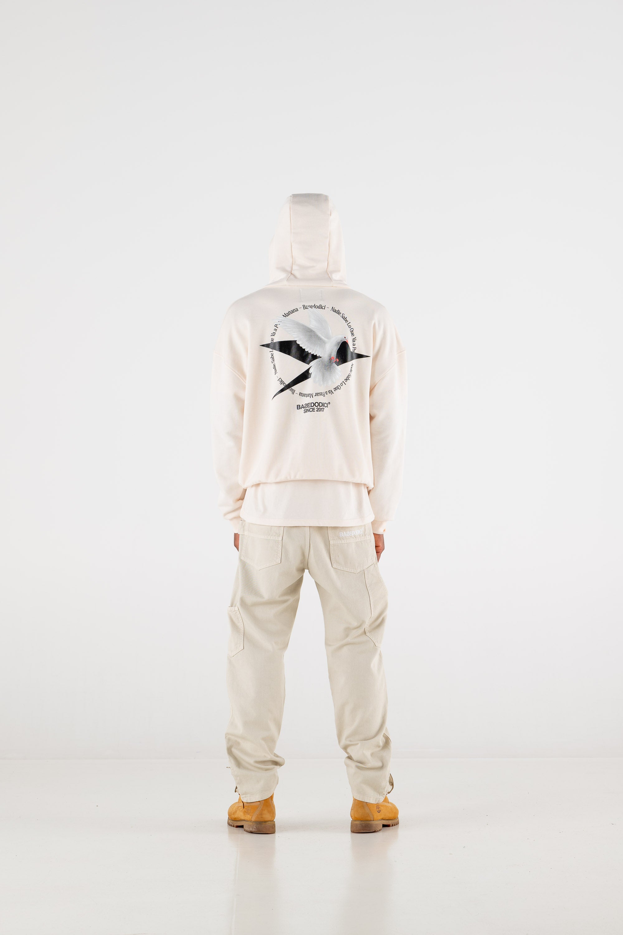 Hoodie Boxy “RESORT” Dove Cream