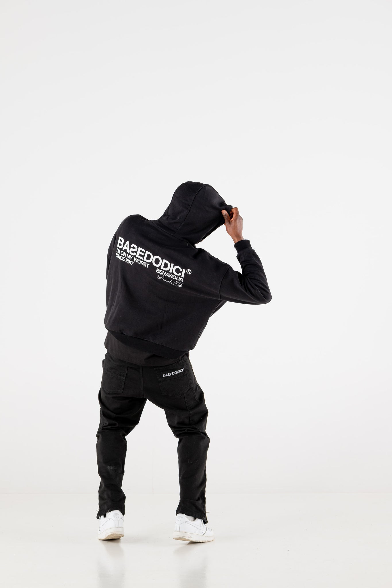 Hoodie Boxy “RESORT” Triple Logo Black