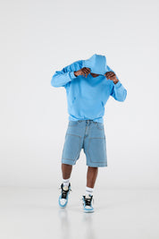 Hoodie “RESORT” Ultrabasic Light Blue