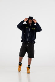 Zip Hoodie “RESORT” Racing Black