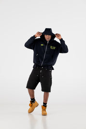 Zip Hoodie “RESORT” Racing Black