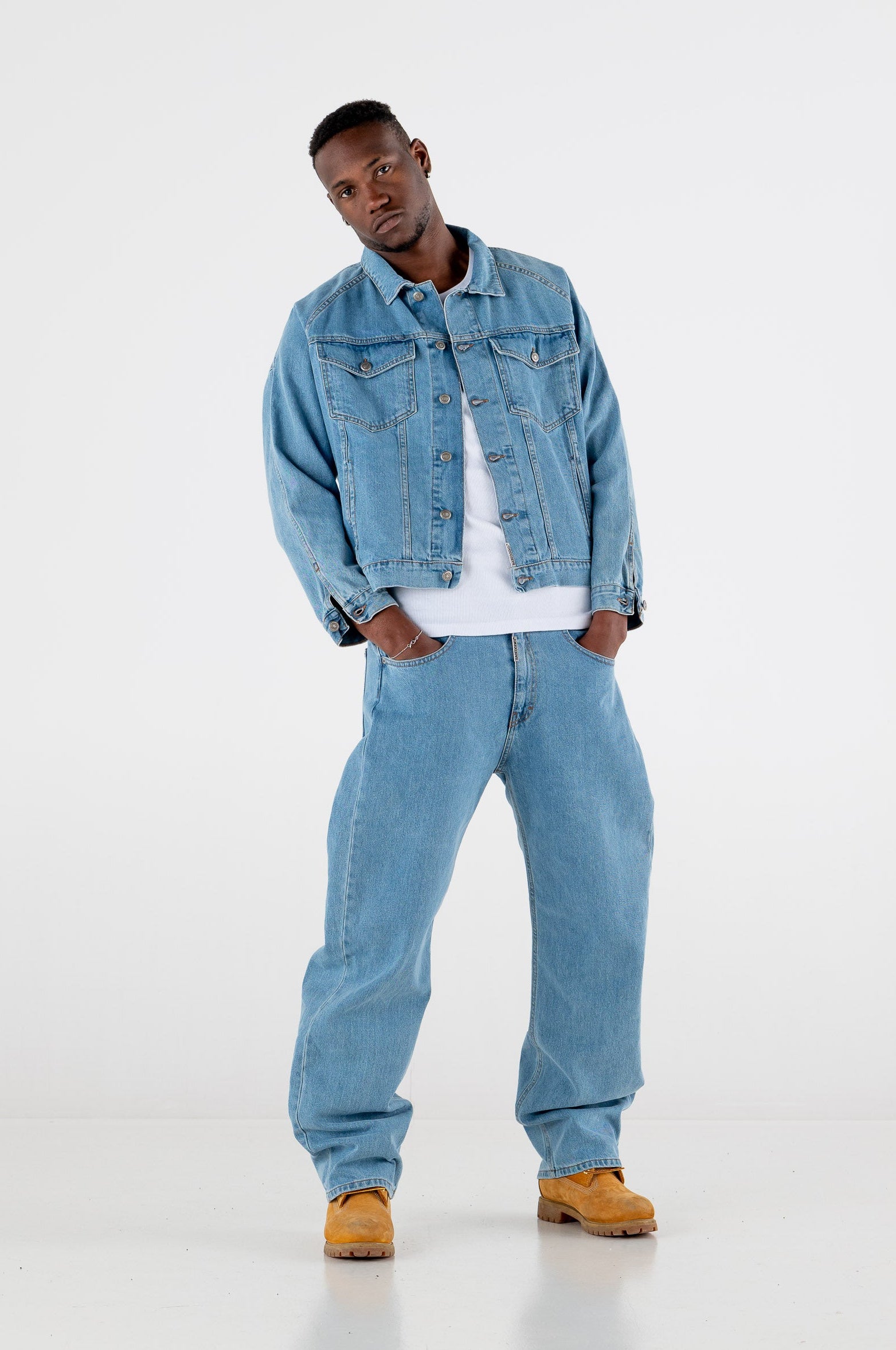 Denim Pants Bigall “RESORT” Light Blue