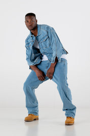 Denim Pants Bigall “RESORT” Light Blue