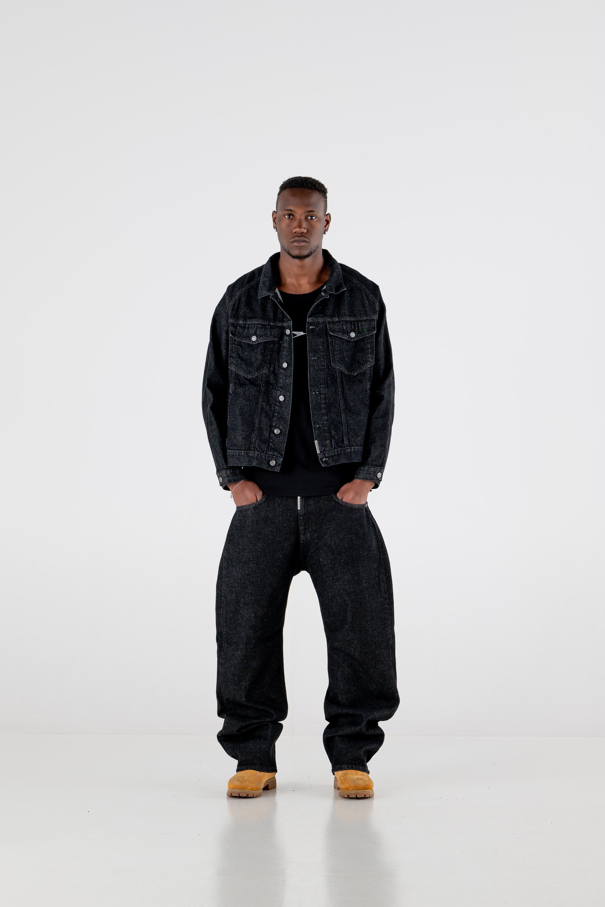 Denim Pants Bigall “RESORT” Black