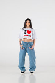 Crop Top “RESORT” iLove White