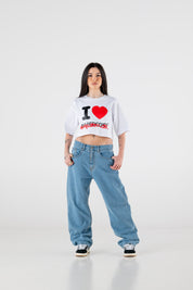 Crop Top “RESORT” iLove White