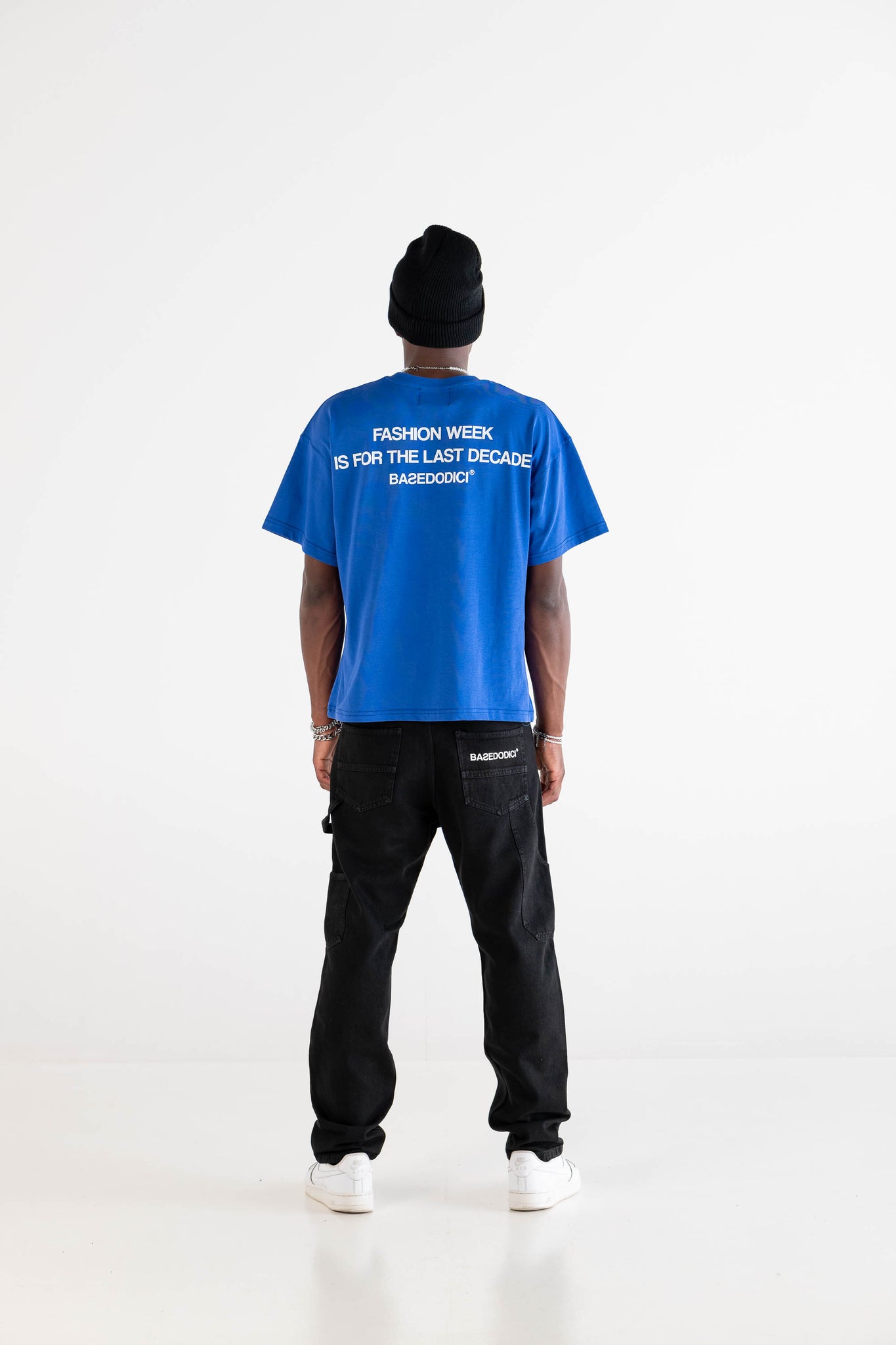 T-Shirt Boxy “DYSTOPIA” LastDecade Blue