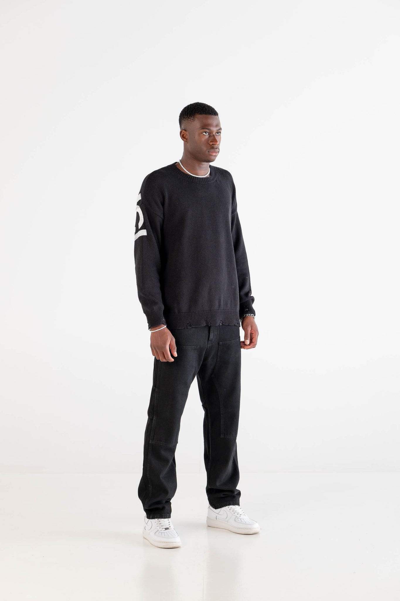 Knitwear Boxy “DYSTOPIA” Black