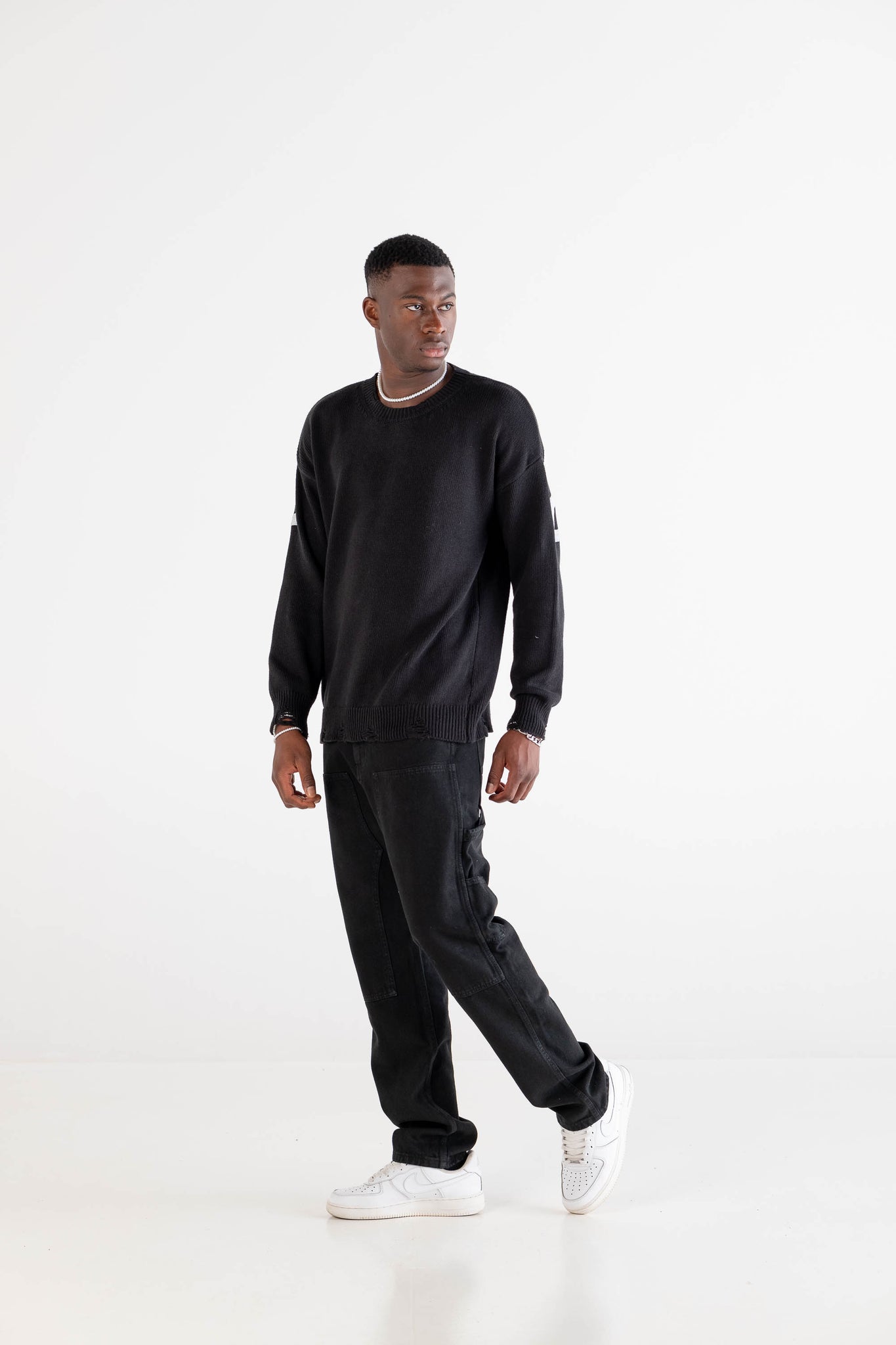Knitwear Boxy “DYSTOPIA” Black