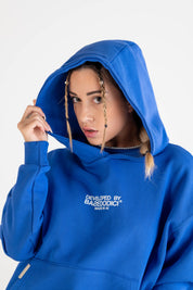 Hoodie “DYSTOPIA” AI Blue