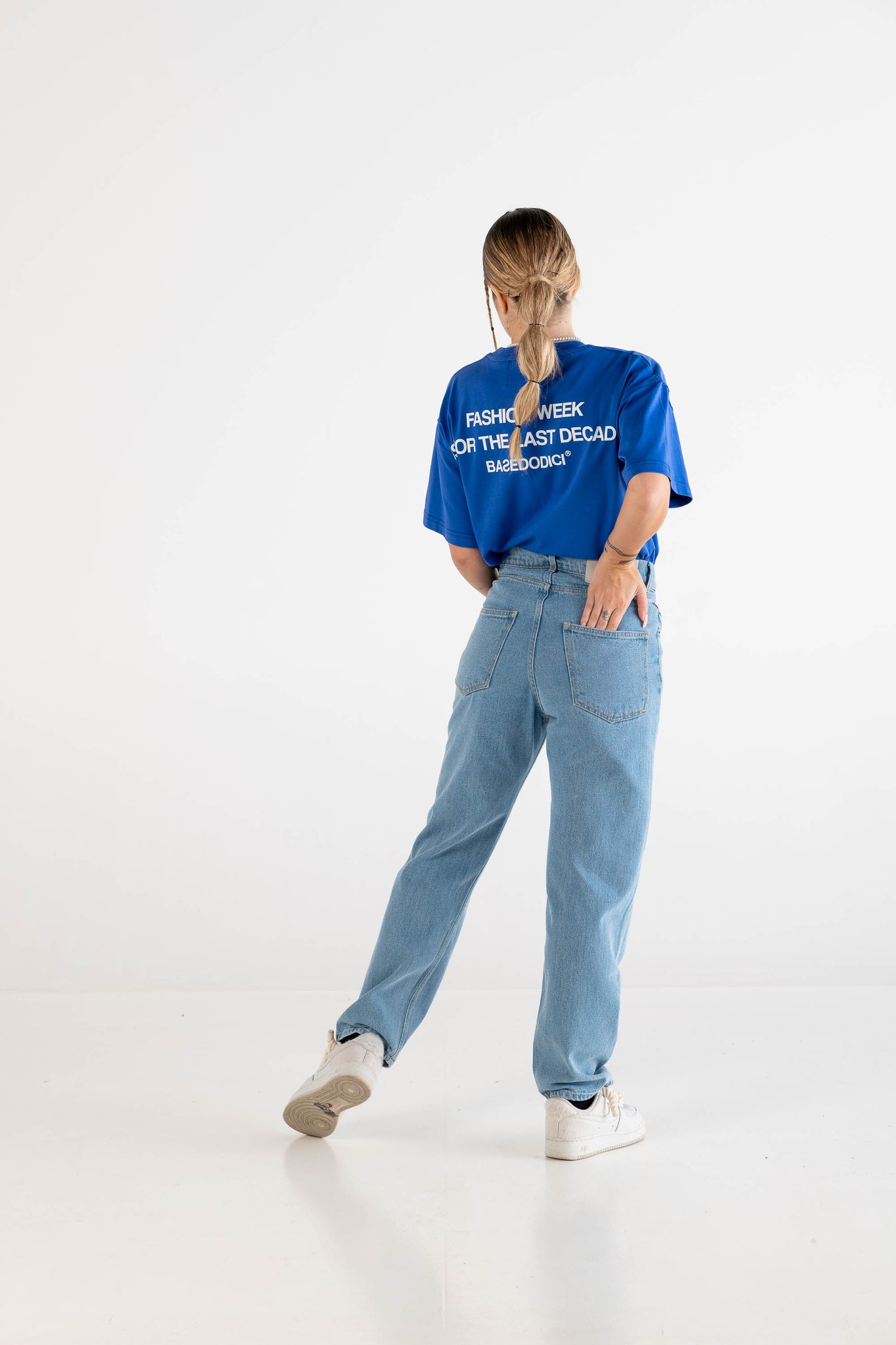 T-Shirt Boxy “DYSTOPIA” LastDecade Blue