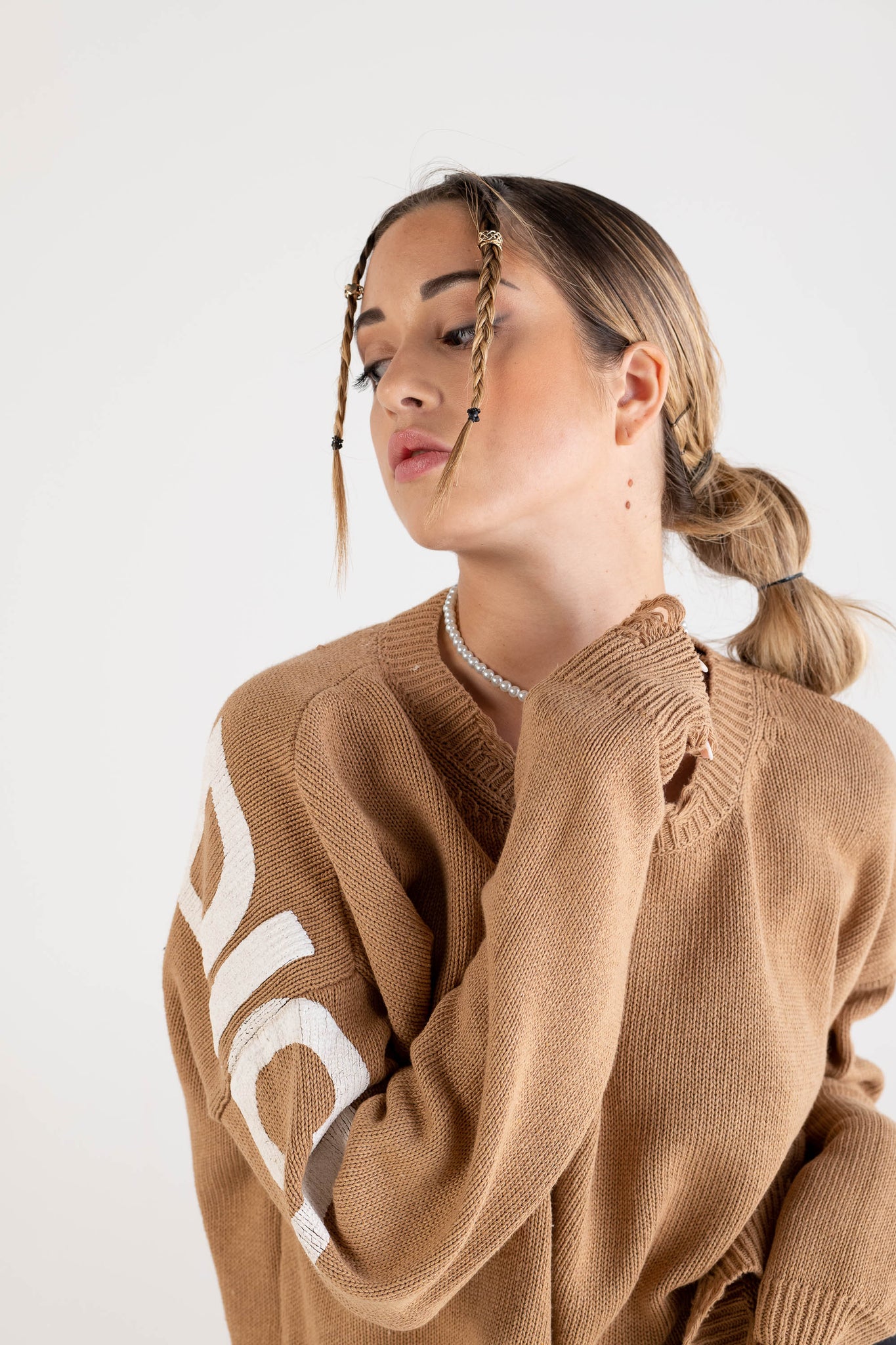 Knitwear Boxy “DYSTOPIA” Sand