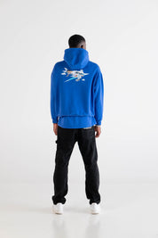 Hoodie “DYSTOPIA” AI Blue