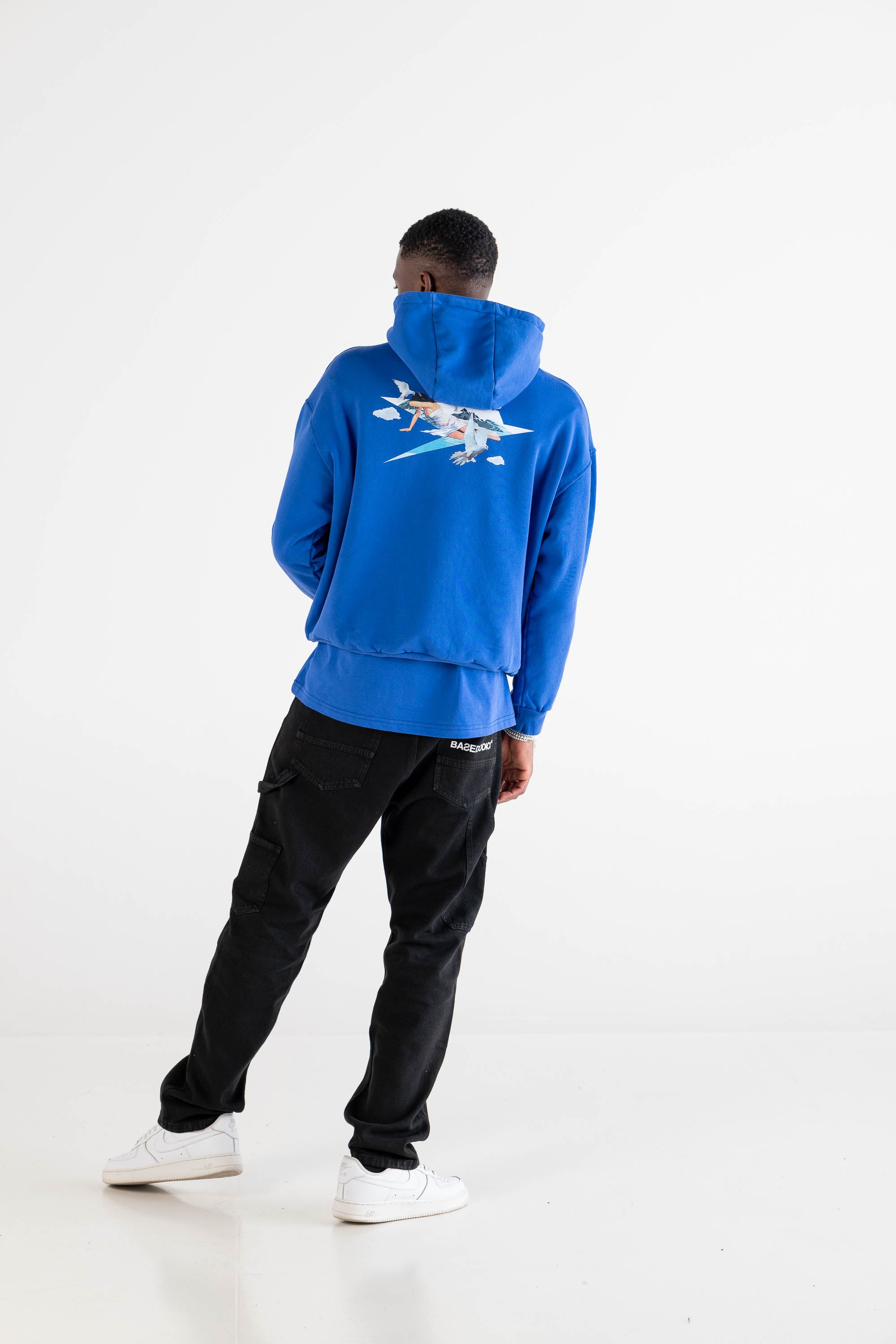 Hoodie “DYSTOPIA” AI Blue