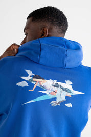 Hoodie “DYSTOPIA” AI Blue