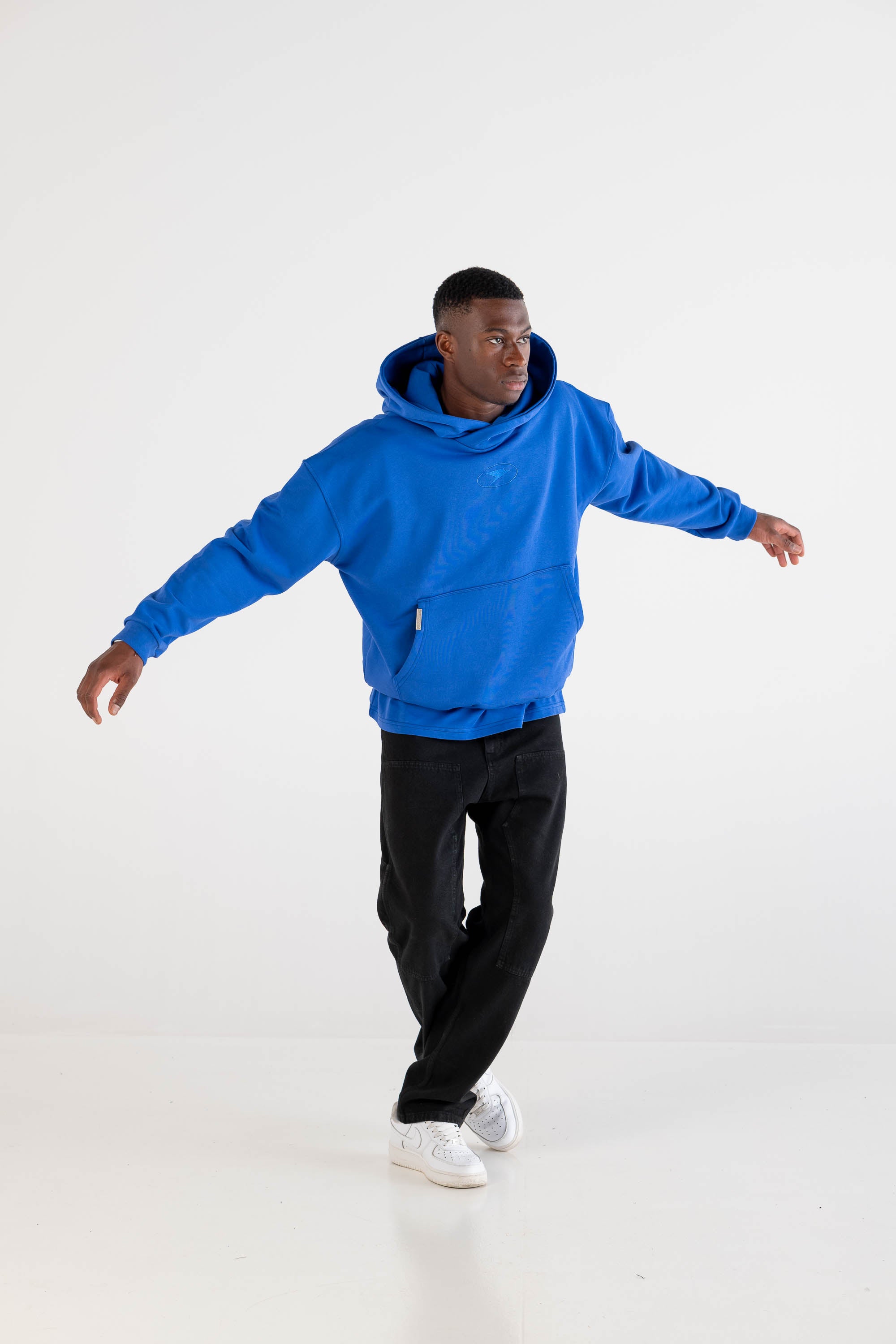 Hoodie Boxy “DYSTOPIA” LastDecade Blue